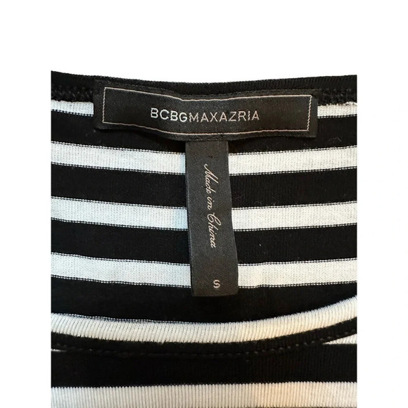 BCBG MAXAZRIA striped peplum top - Picture 5 of 7